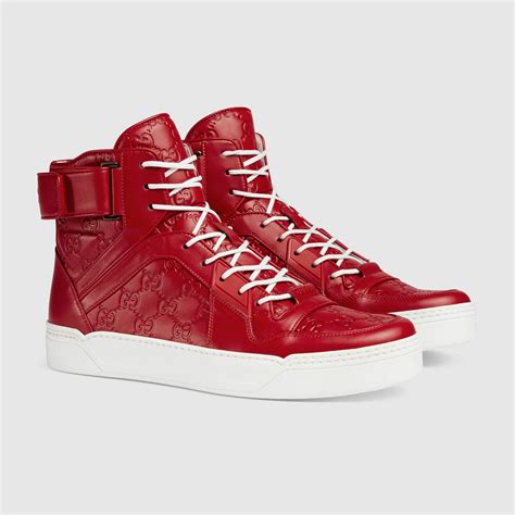 gucci signature hi top sneakers|Gucci high top sneakers sale.